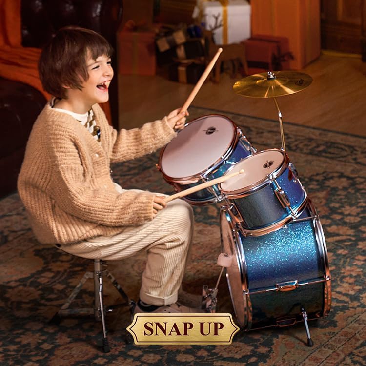 Eastar EDS-180MSB 14" 3-Parça Çocuk Davulu (Metallic Sky Blue) 9