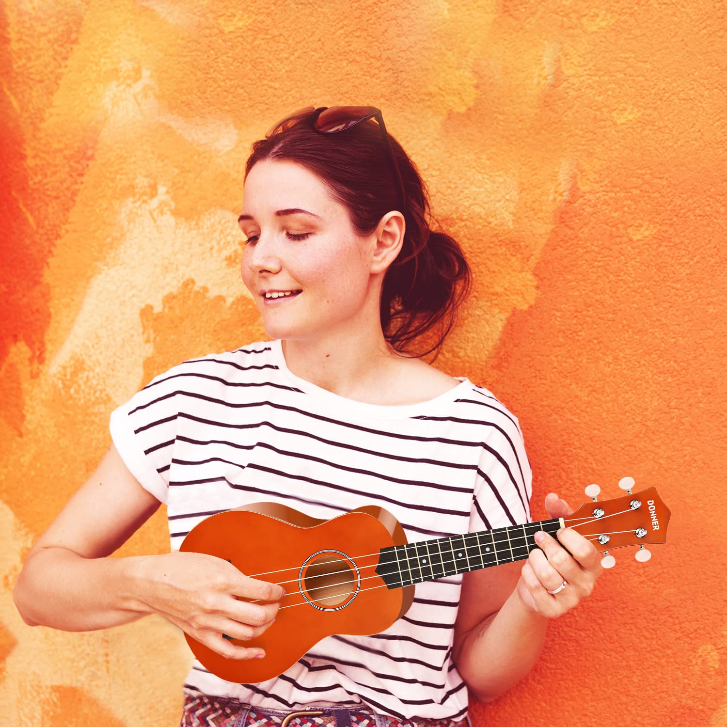 Donner DUS-10M Soprano Ukulele Seti (Maun) 6