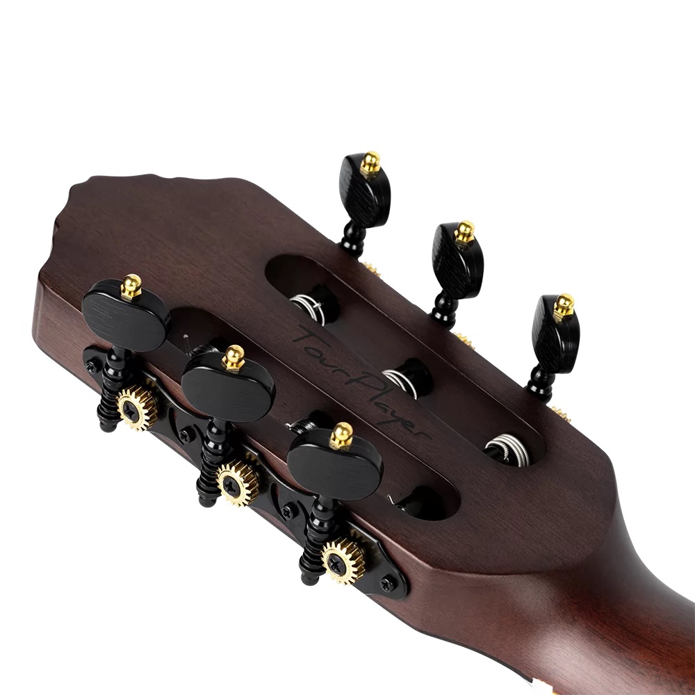 Ortega TourPlayer RTPSTD-SBK Elektro Klasik Gitar (Siyah) 6