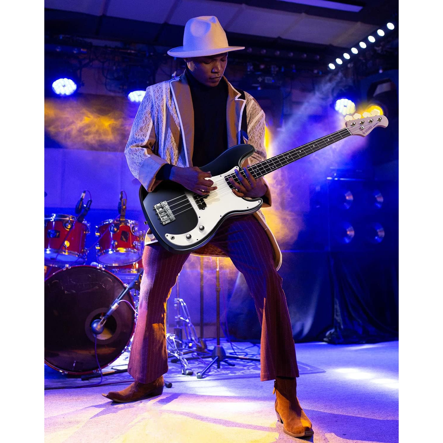 Donner DPB-510 PB-Style Bas Gitar Seti (Siyah) 6