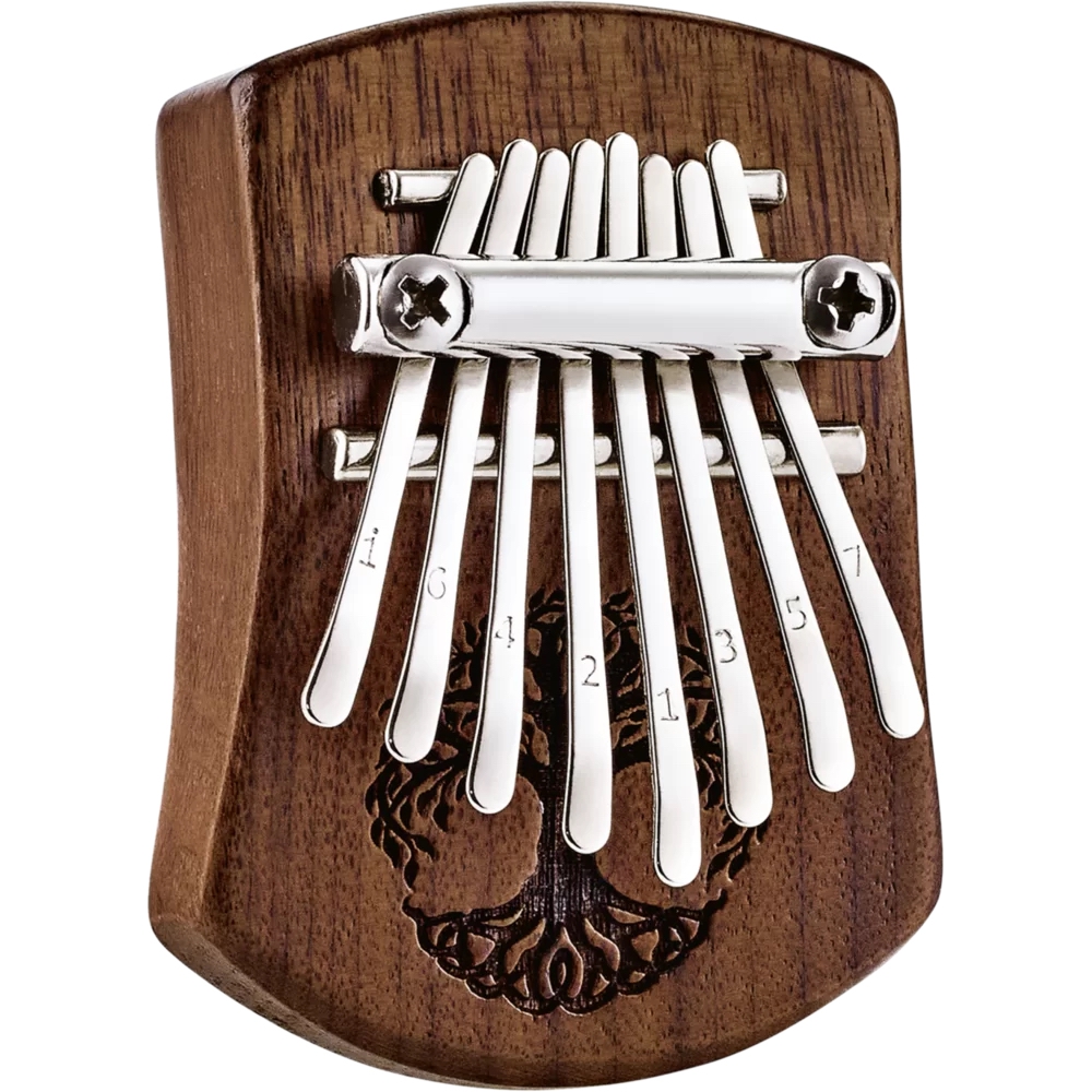 Meinl Sonic Energy KL801TOL Mini Solid Tree Of Life C Major 8 Note Kalimba (Black Walnut) 4