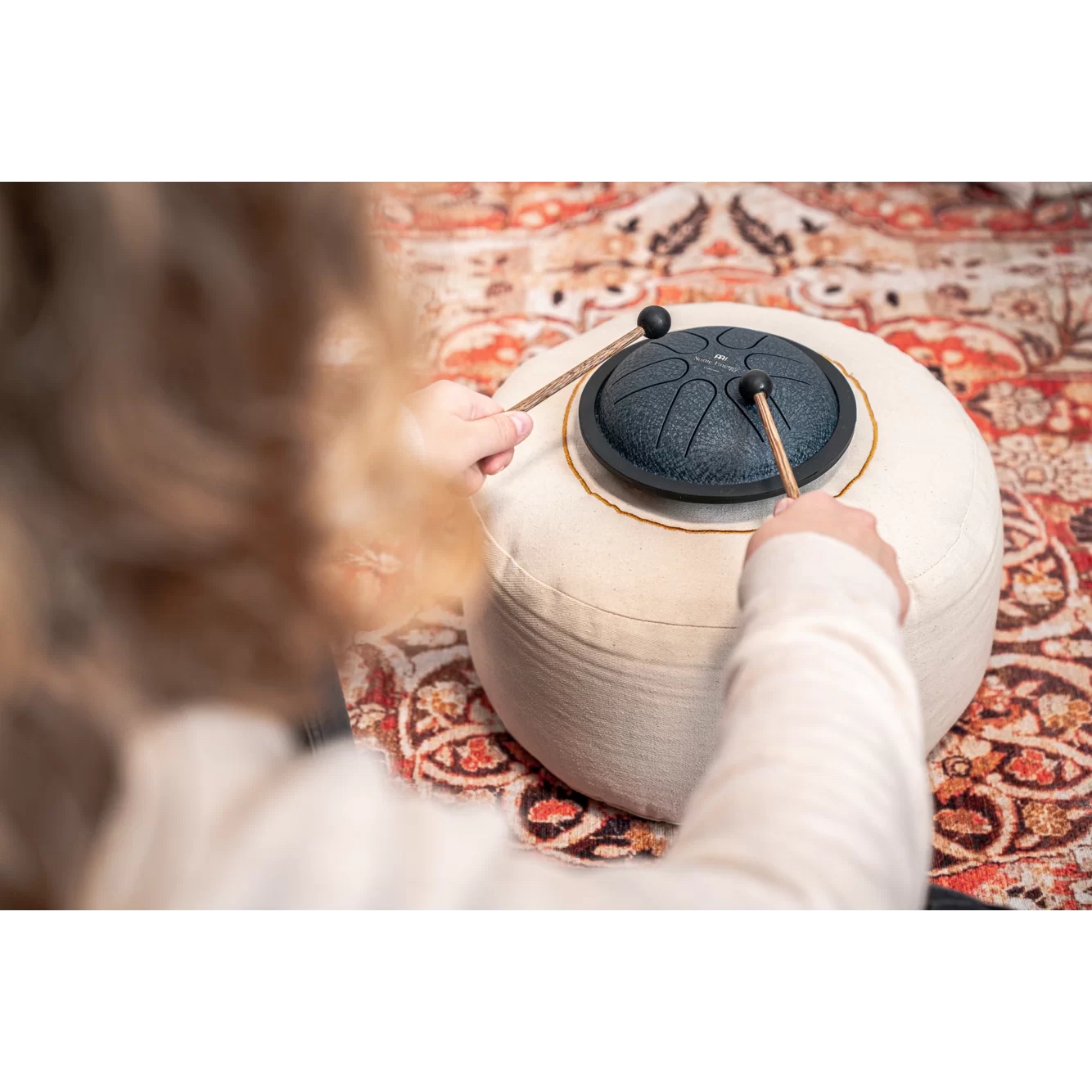 Meinl Sonic Energy MSTD2NB Mini Steel A-major 6'' Tongue Drum (Navy Blue) 6