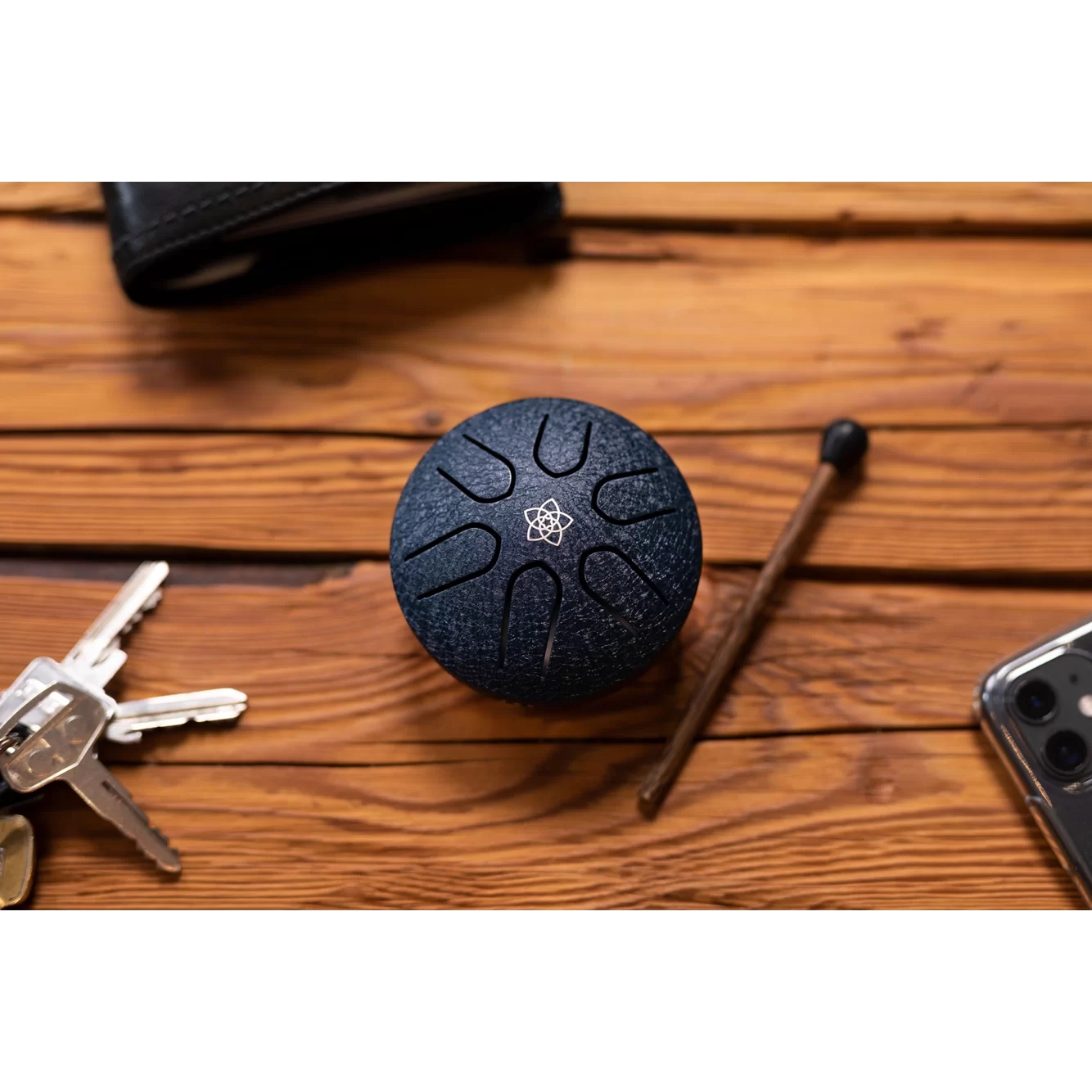 Meinl Sonic Energy PSTD2NBVF Pocket Steel A-major 3'' Tongue Drum (Navy Blue) 8