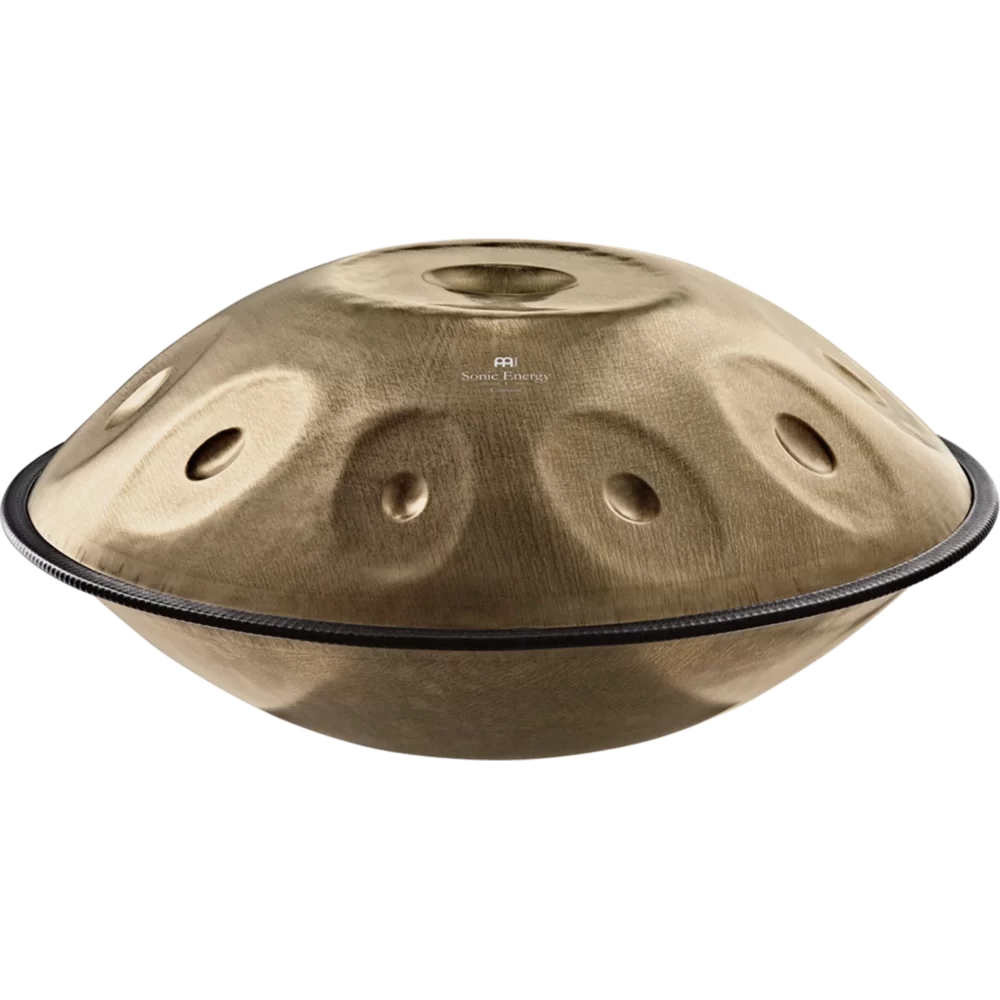 Meinl Sonic Energy HPSTL100 Stainless Steel 10 Notes D Kurd Handpan (Vintage Gold) 1