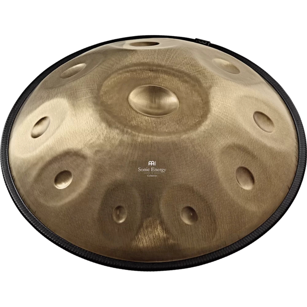 Meinl Sonic Energy HPSTL100 Stainless Steel 10 Notes D Kurd Handpan (Vintage Gold) 7