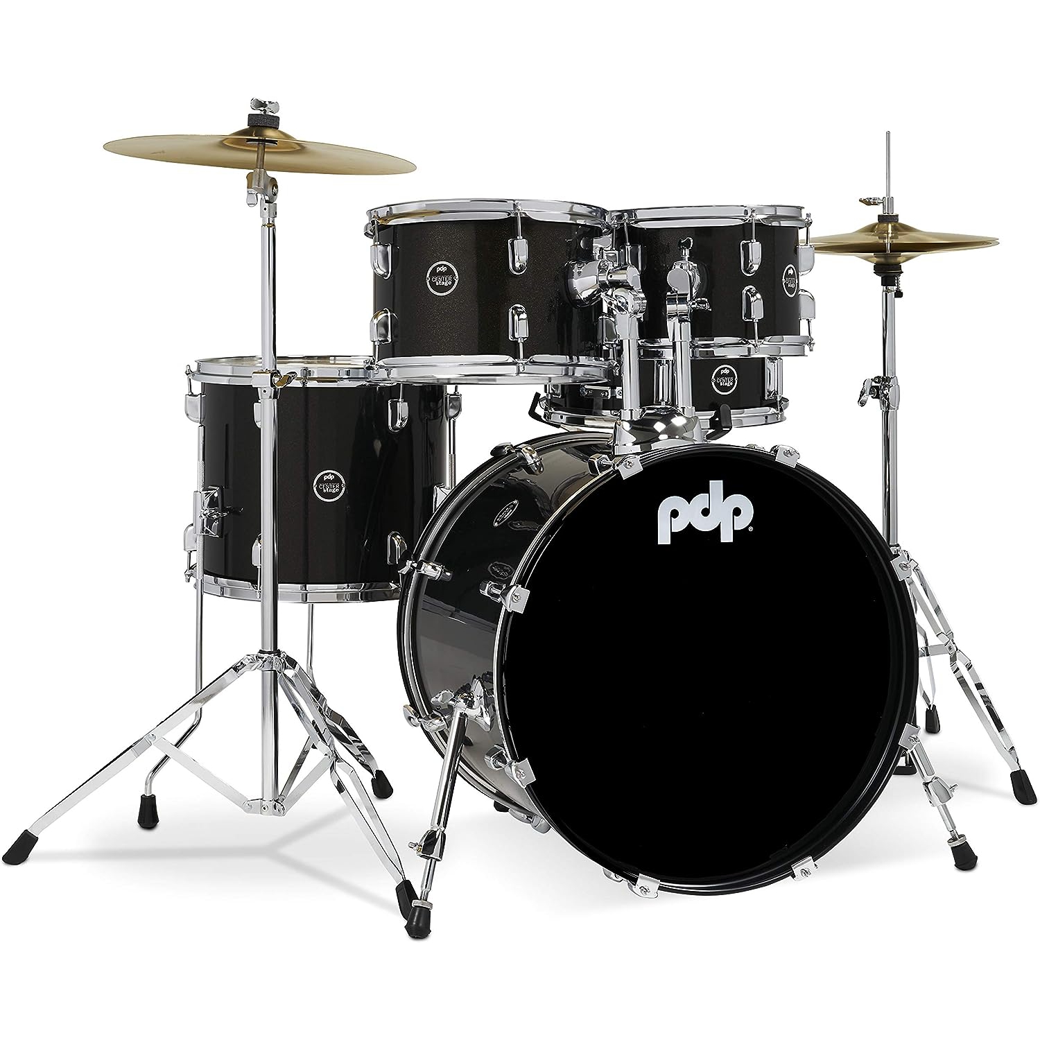 PDP Drums Centerstage 20'' 5-Parça Akustik Davul Seti (Iridescent Black Sparkle) 1