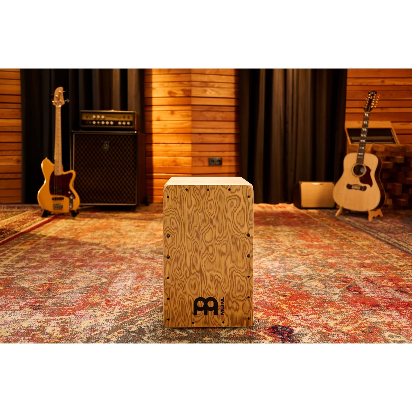 Meinl WCP100MB Woodcraft Professional String Cajon (Makah Burl) 9