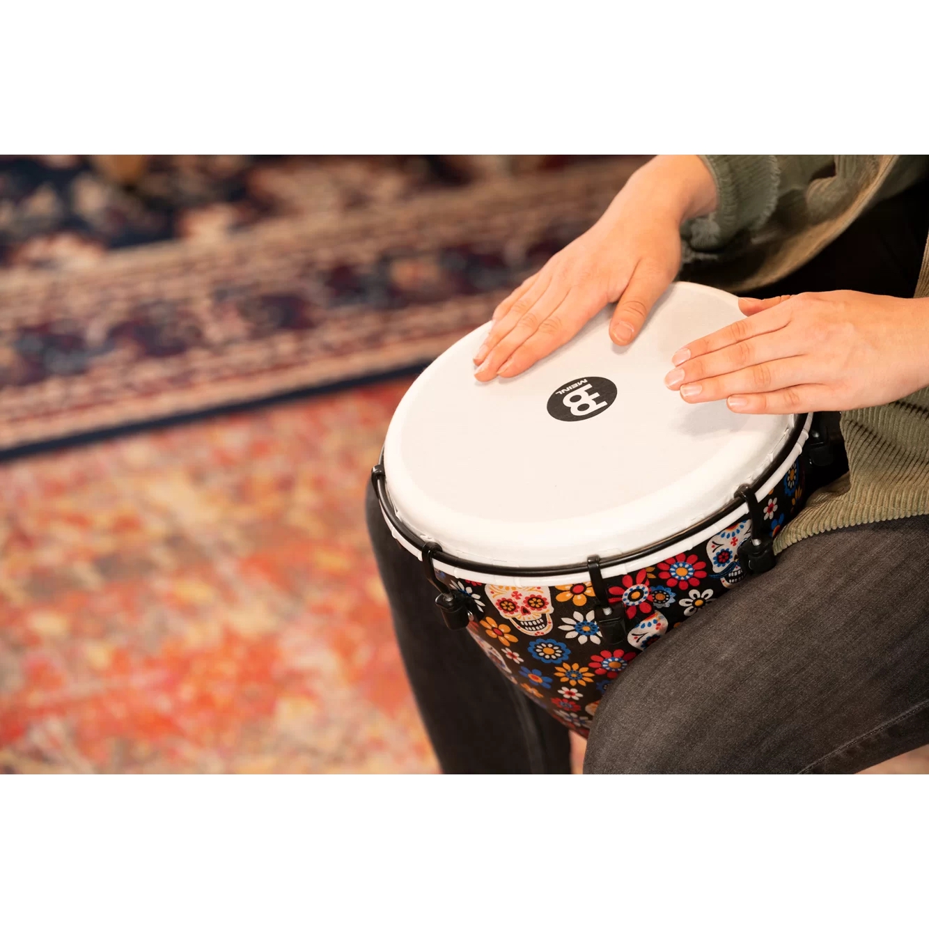 Meinl ADJ10-DA Alpine Series 10"  Djembe (Day Of The Dead) 7