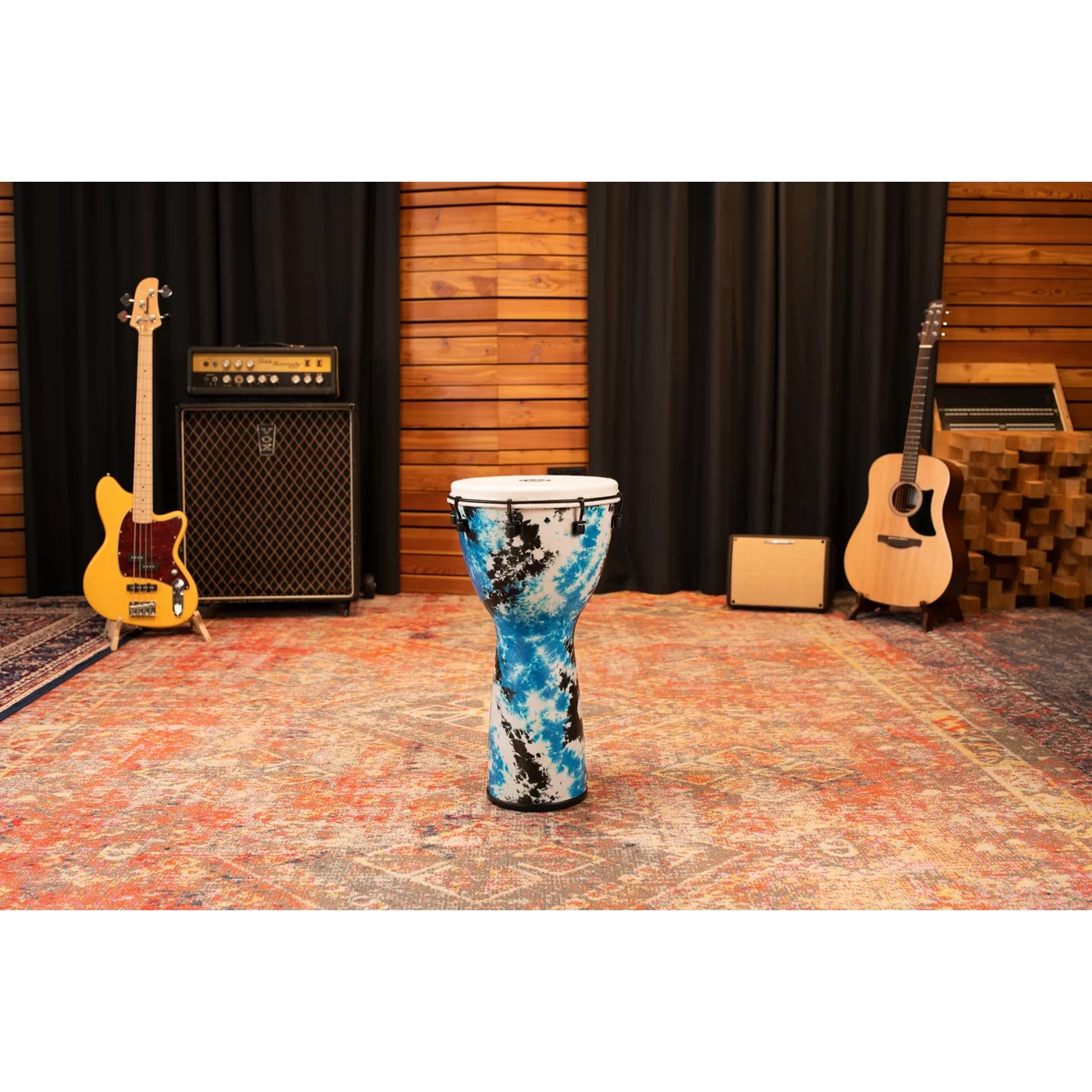 Meinl Alpine Series 12" Djembe (Galactic Blue Tie Dye) 9