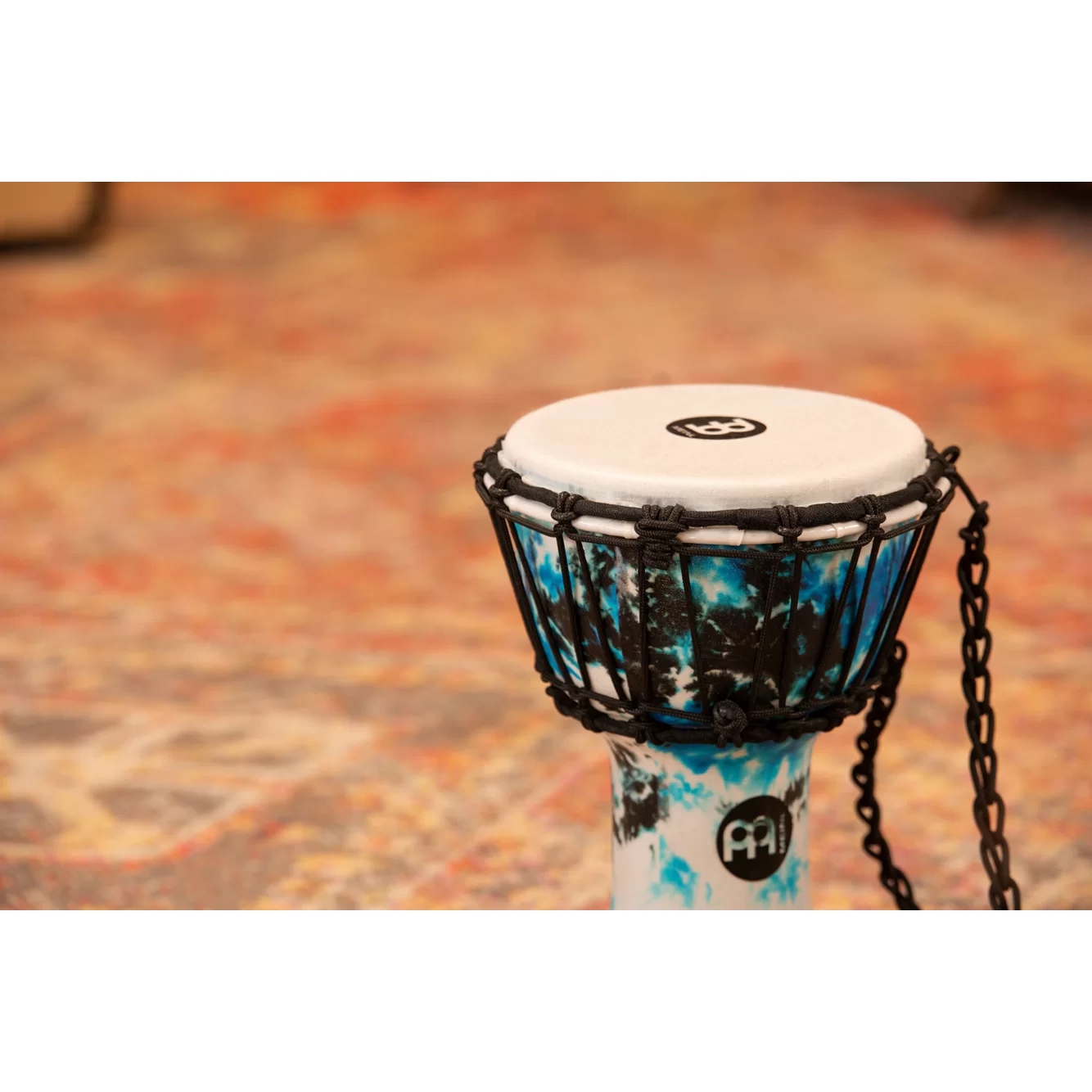 Meinl Junior 7" Djembe (Galactic Blue Tie Dye) 8