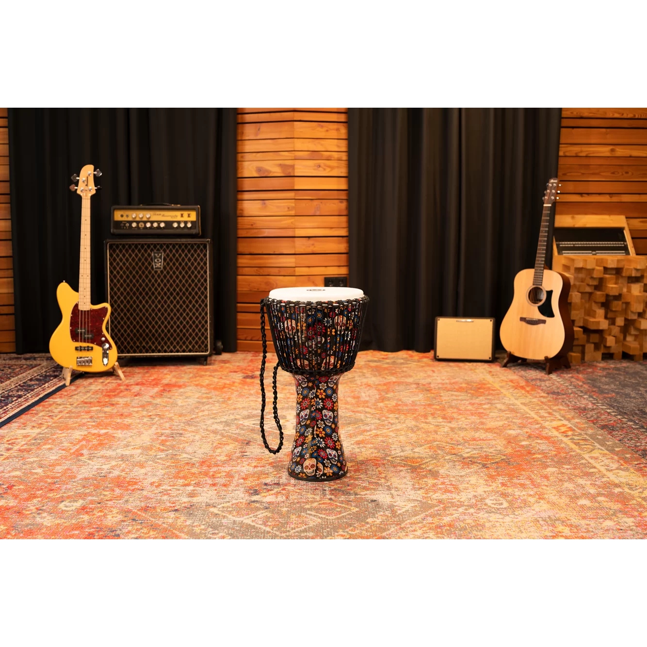 Meinl PADJ7-L-F Travel Series 12" Djembe (Day Of The Dead Finish) 10
