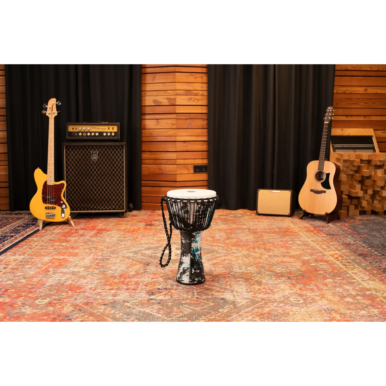 Meinl PADJ8-M-F Travel Series 10" Djembe (Blue Tie Dye) 9