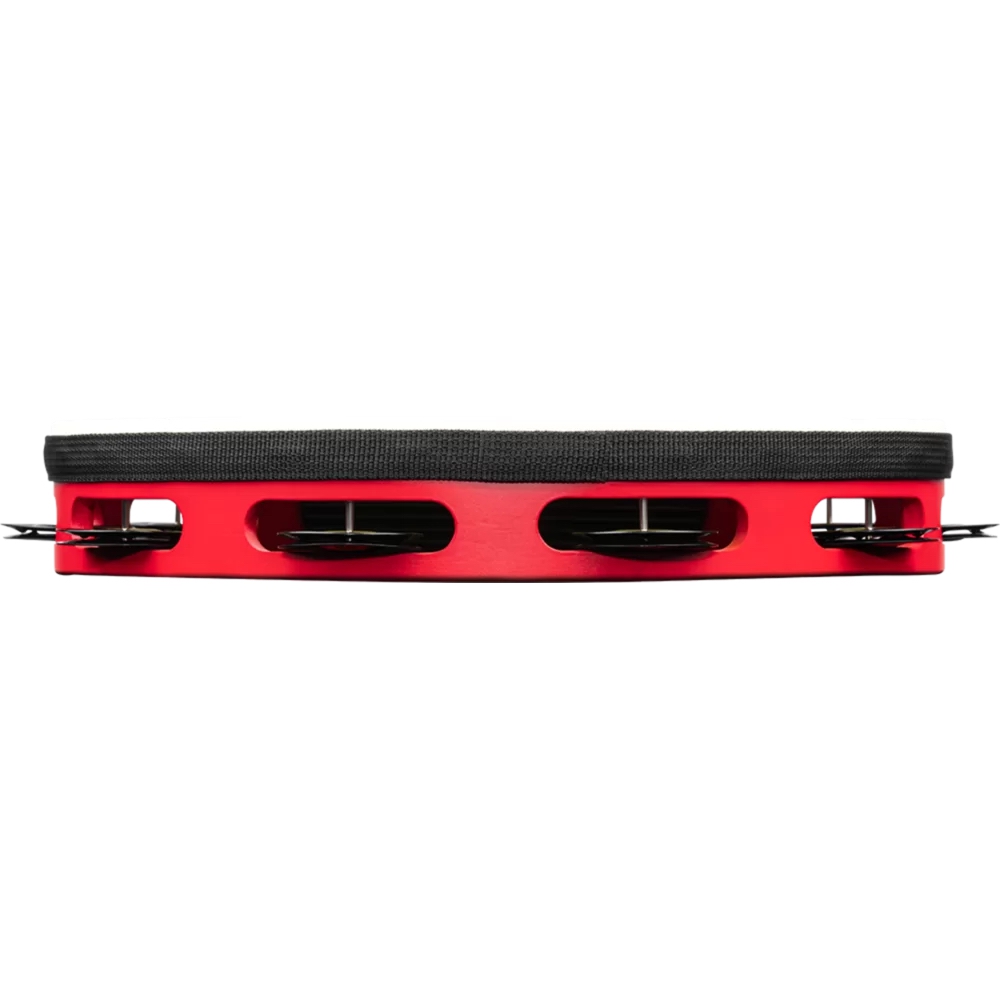 Meinl TAH1BK-R-TF Tour Jingle Wood True Feel Head 1 Row Tamburin (Red Black) 6