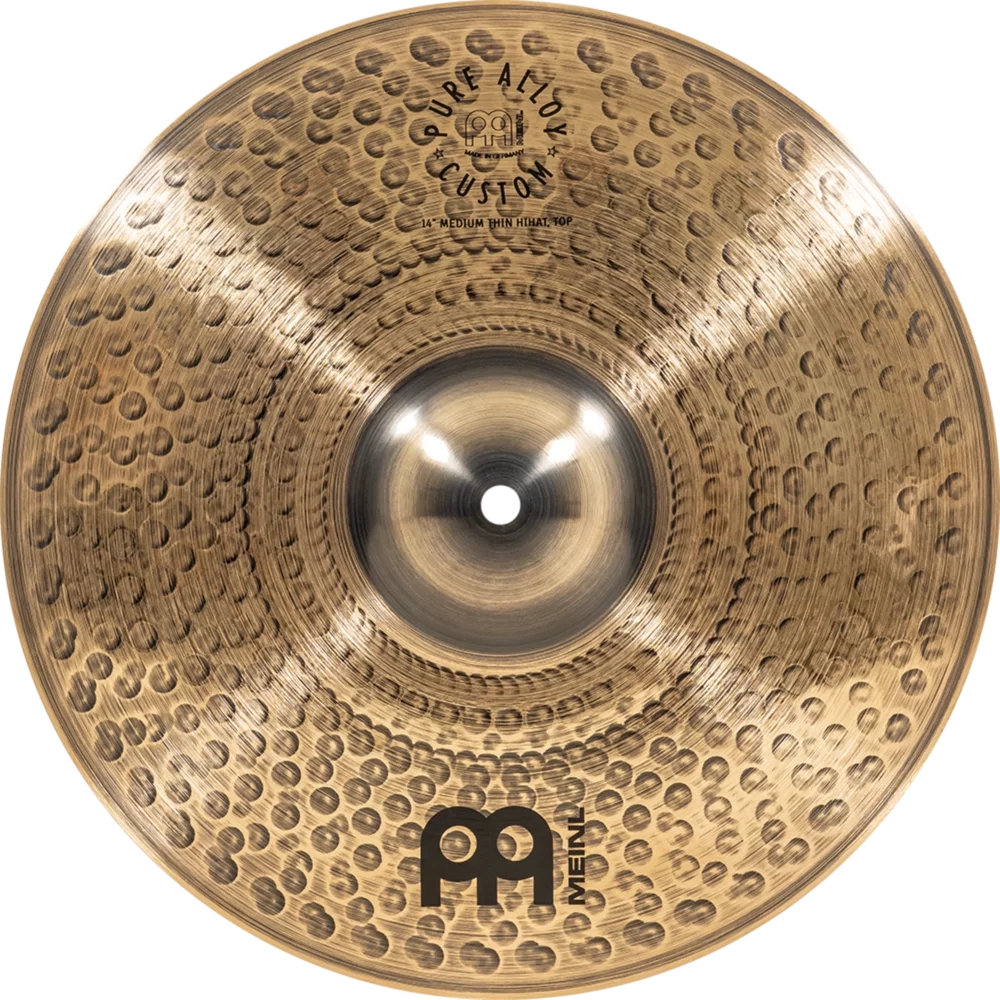 Meinl PAC14MTH 14" Pure Alloy Custom MT Meinl Hihat Zil (Çift) 5