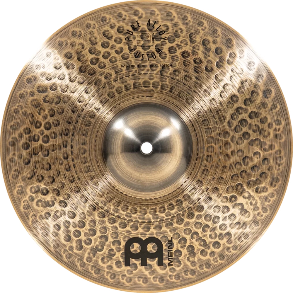 Meinl PAC14MTH 14" Pure Alloy Custom MT Meinl Hihat Zil (Çift) 8