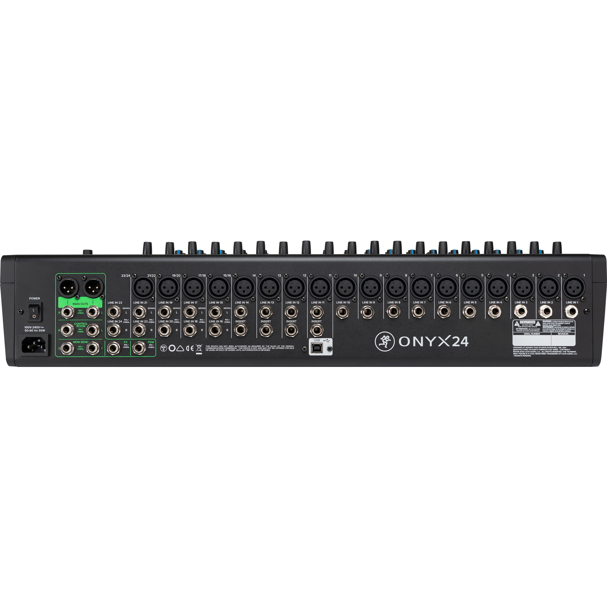 Mackie Onyx24 24-Kanal Analog Mikser (Multi-Track USB) 4