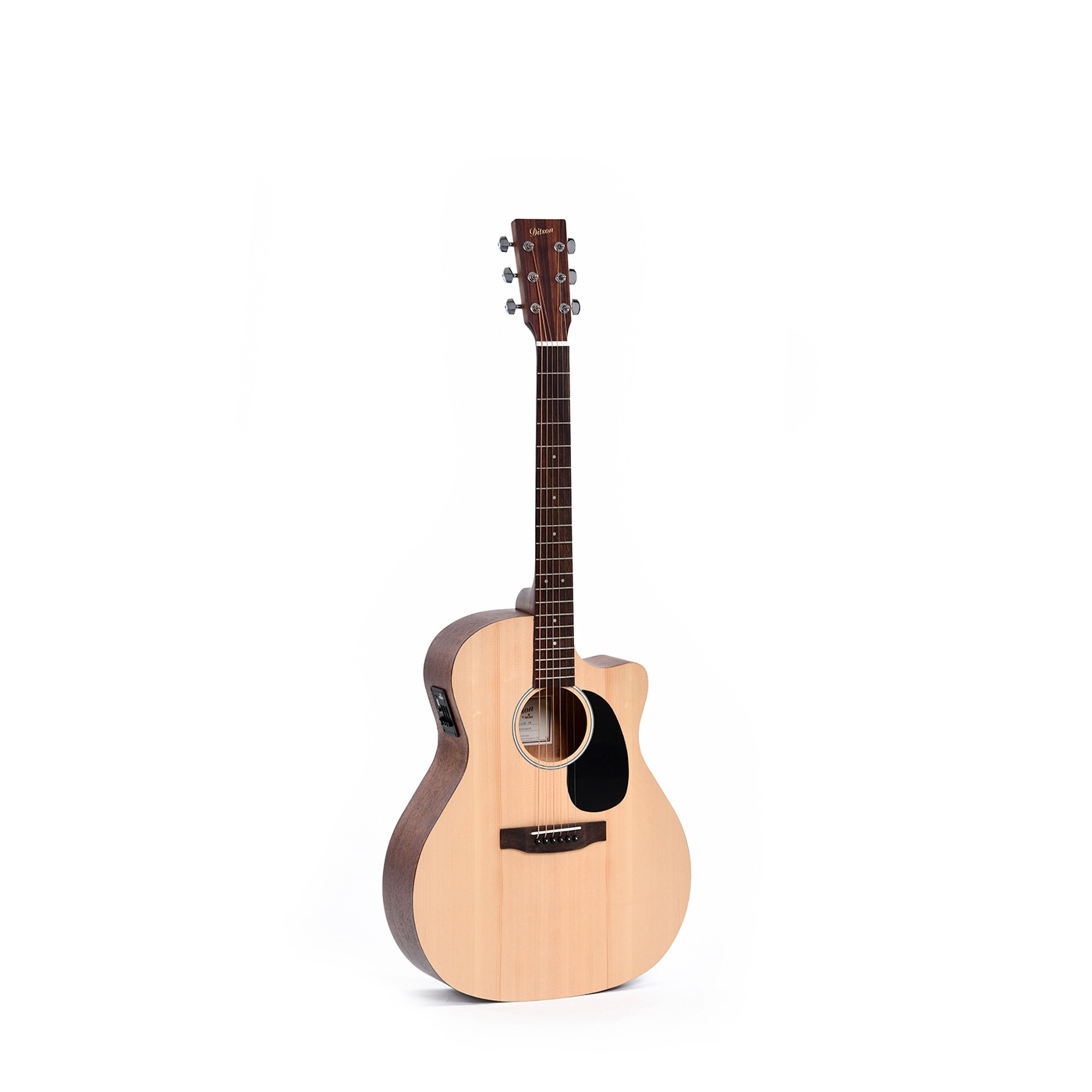 Ditson GC-10E Elektro Akustik Gitar (Natural) 1