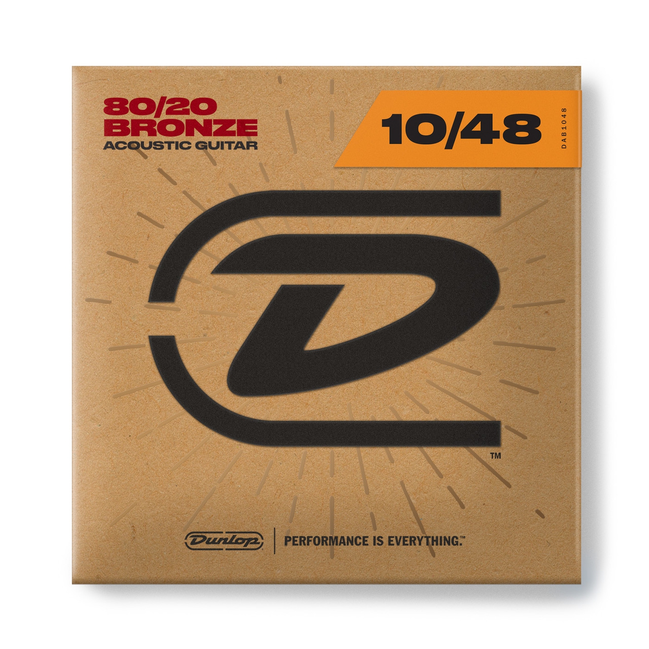 Jim Dunlop DAB1048 Extra Light 80/20 Bronze Akustik Gitar Tel Seti (10-48) 1