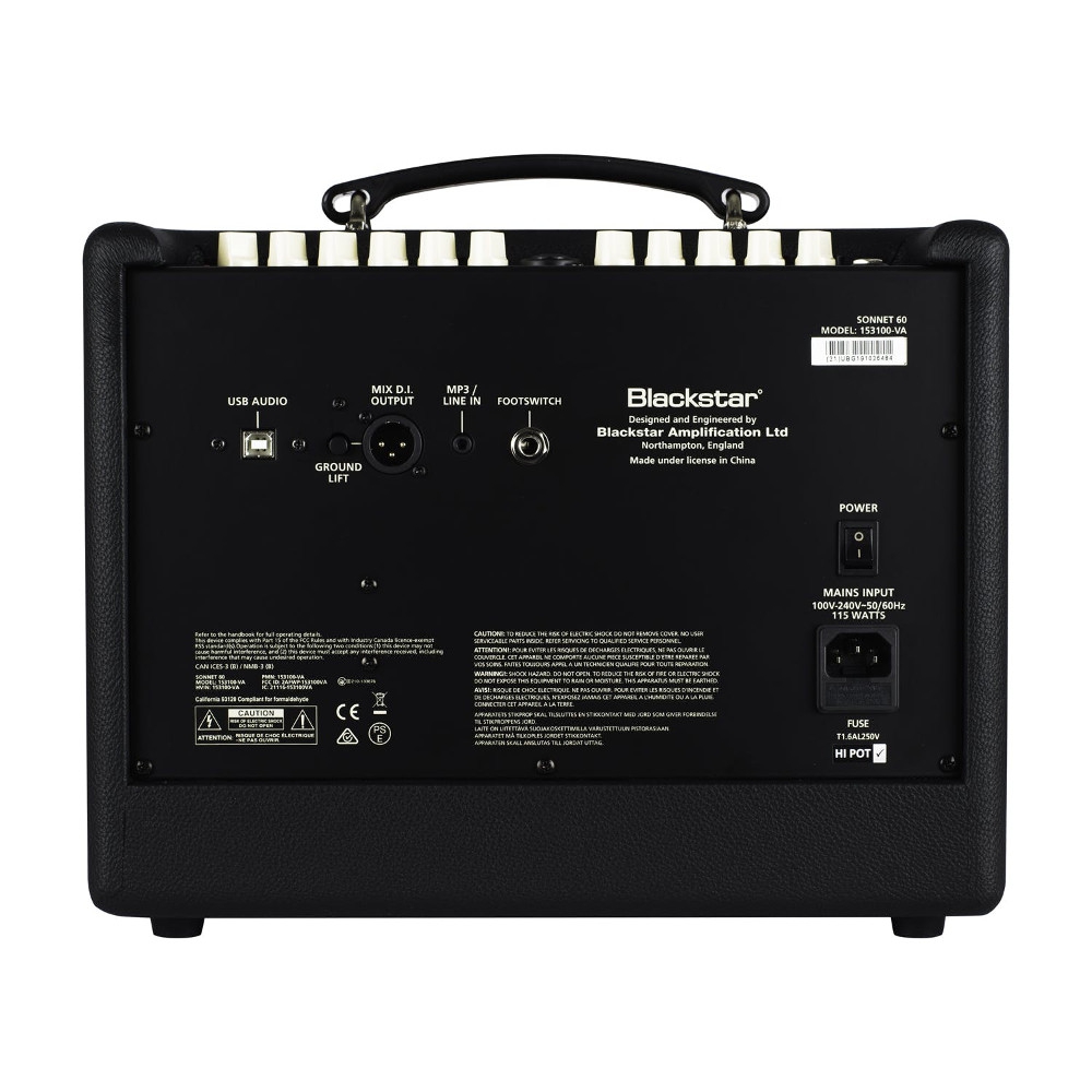 Blackstar Sonnet 60 6.5'' 60 Watt Akustik Combo Amfi (Siyah) 3