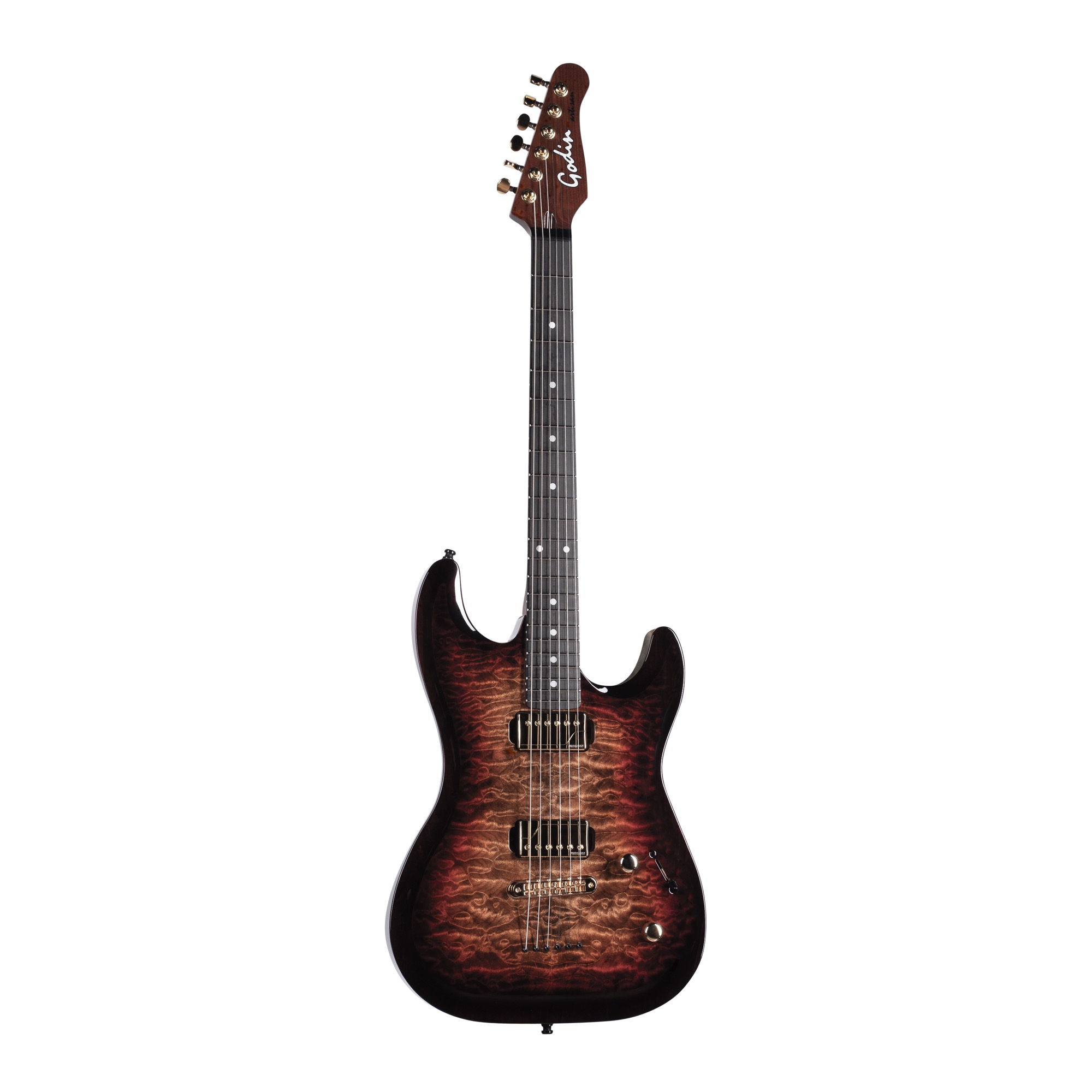 Godin Artisan ST-II Elektro Gitar (Whiskeyburst) 2