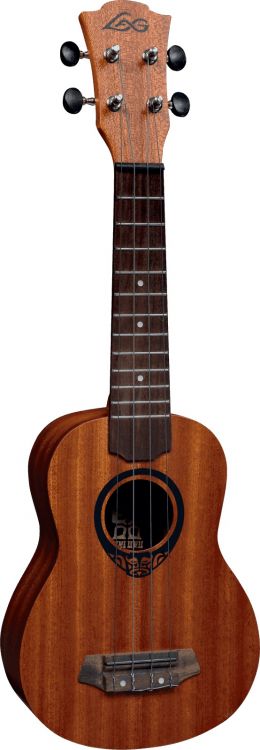 LAG GLU TKU8S Tiki Soprano Natural Ukulele 1