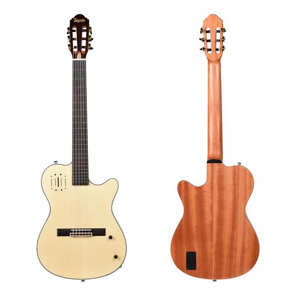 Tayste CG-100EQ Natural Silent Elektro Klasik Gitar 1