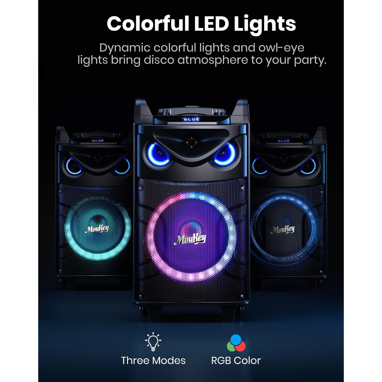 Donner Moukey MTs10-2 10" Subwoofer PA System & Karaoke Makinesi 5