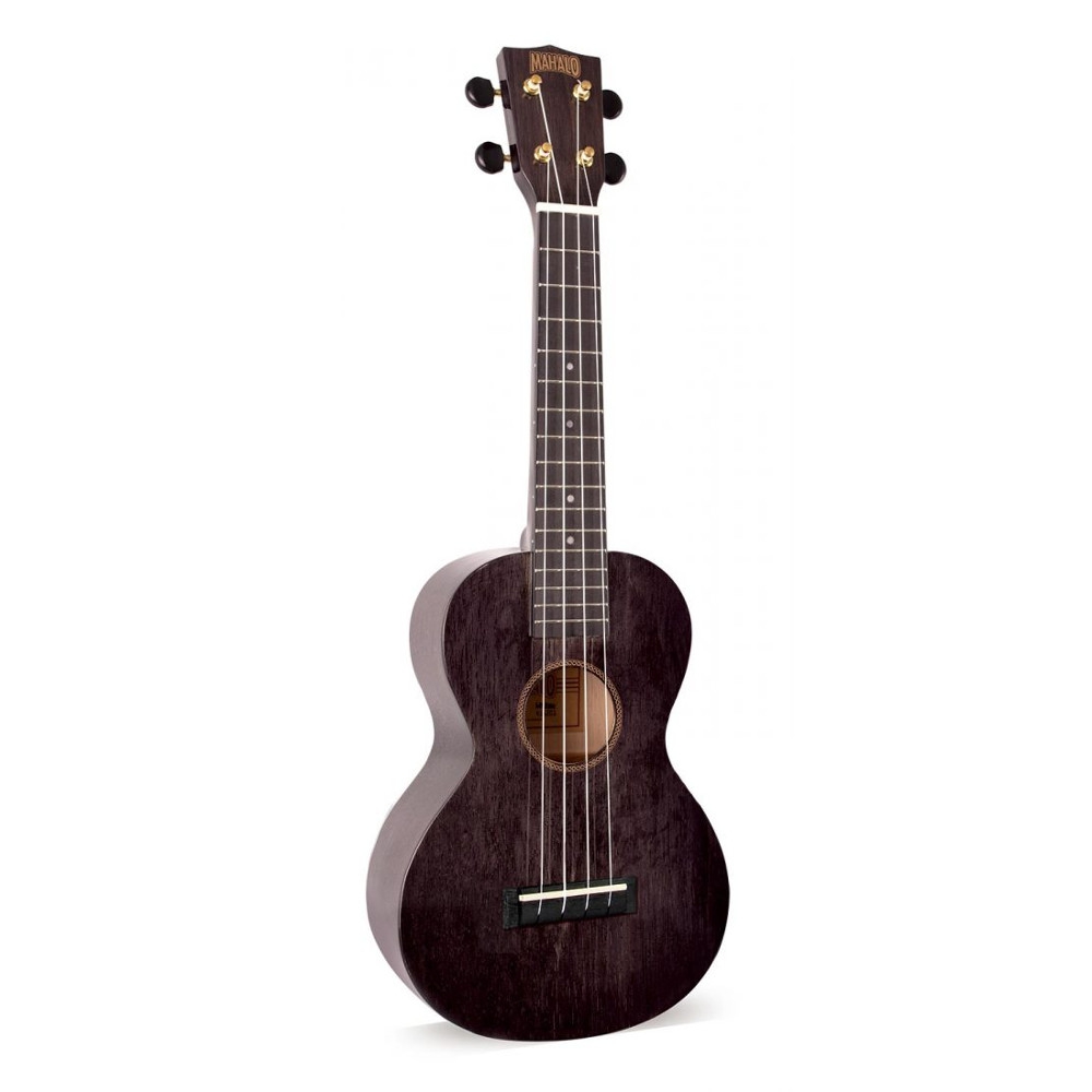 Mahalo Hano Series Concert Ukulele (Transparent Black) 1
