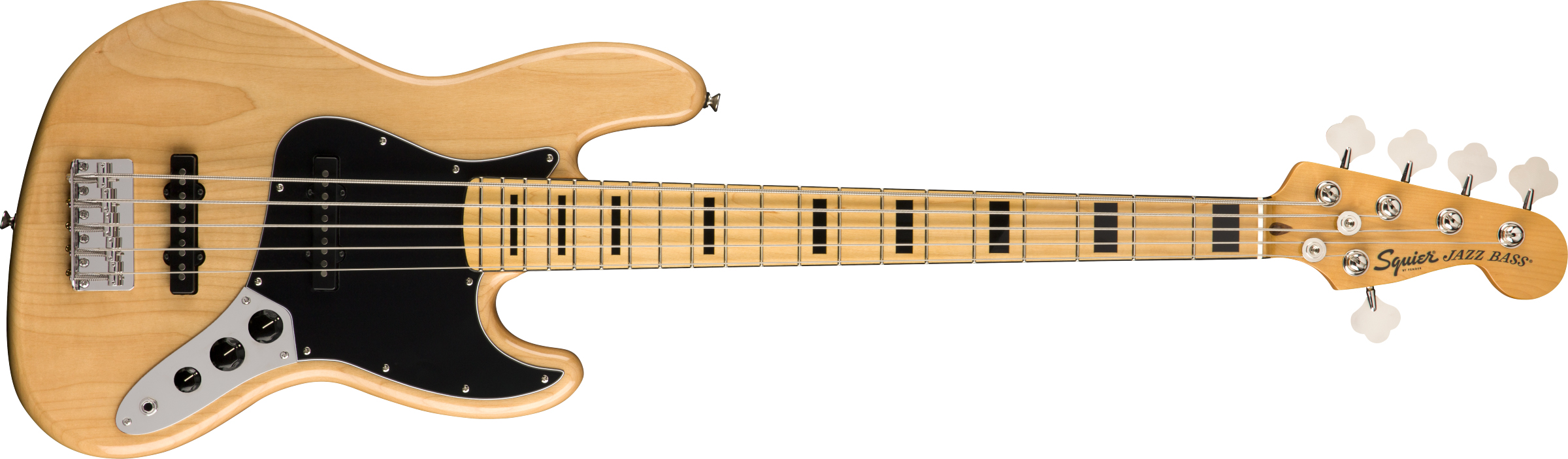 Squier Classic Vibe 70s Jazz Bass V Akçaağaç Klavye Natural 5 Telli Bas Gitar 1