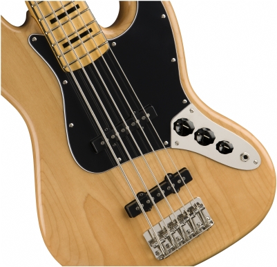 Squier Classic Vibe 70s Jazz Bass V Akçaağaç Klavye Natural 5 Telli Bas Gitar 4
