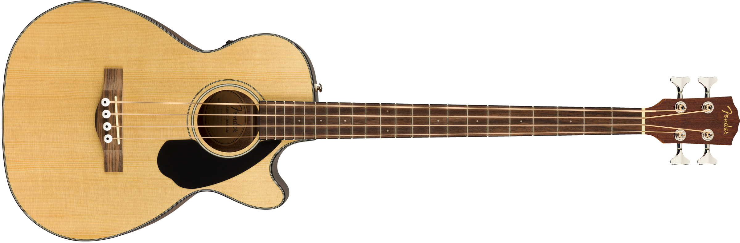 Fender CB-60SCE Bass Natural Akustik Bas Gitar 1