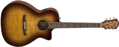 Fender FA-345CE Auditorium 3-Color Tea Burst Elektro Akustik Gitar 2