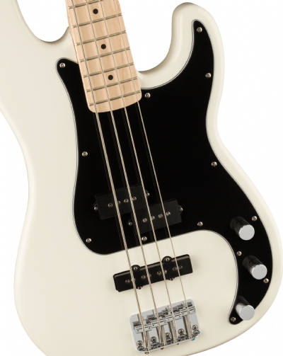 Squier Affinity Precision Bass PJ Akçaağaç Klavye Olympic White Bas Gitar 4