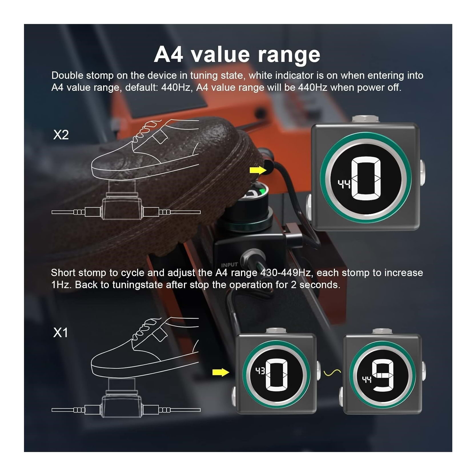 Swiff Audio C20 Mini Pedal Tuner 7