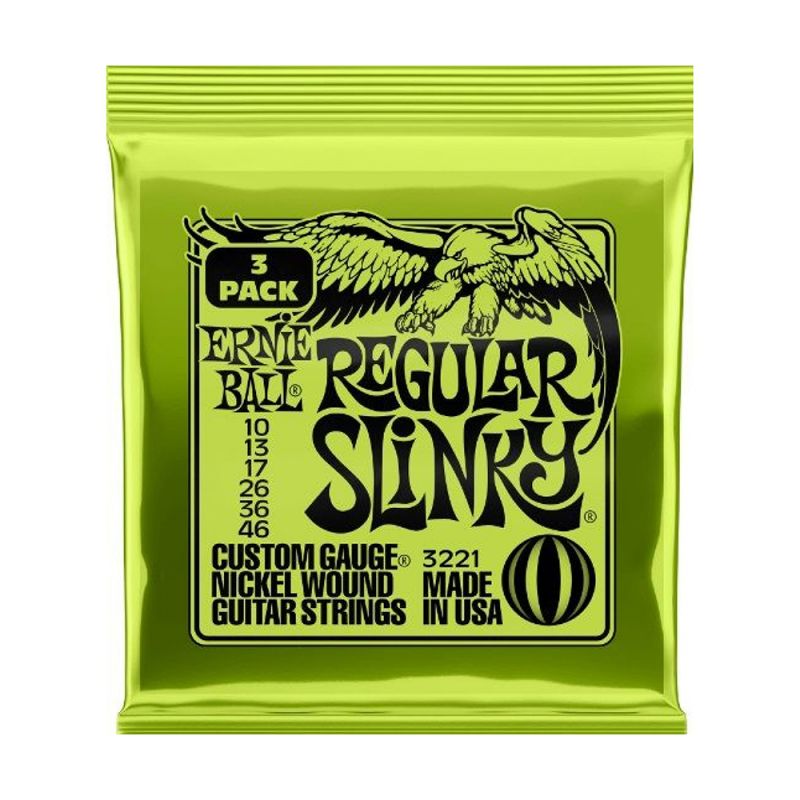 Ernieball P03221 REGULAR SLINKY 3 PACK Elektro Tel (3lü Paket) 2