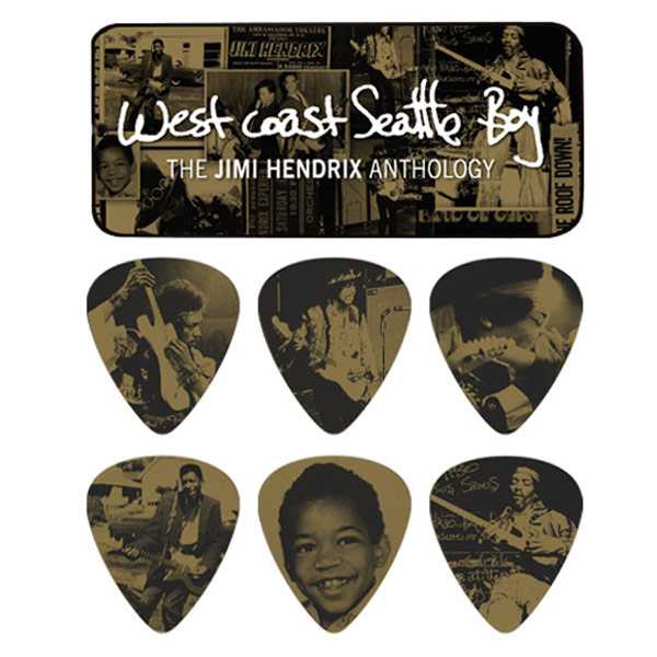 Jim Dunlop Jimi Hendrix West Coast 6lı Pena Seti (Heavy) 1