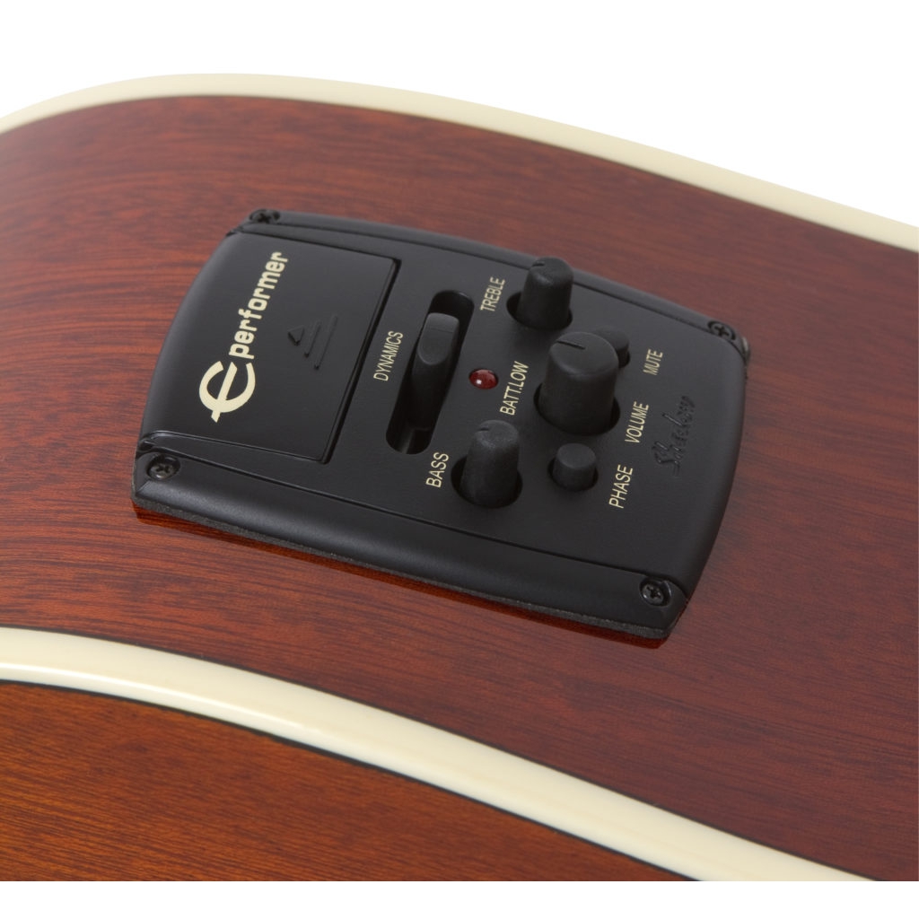 Epiphone Hummingbird Studio - Solid Top Fishman Sonitone Elektro Akustik Gitar (Faded Cherry Sunburst) 2