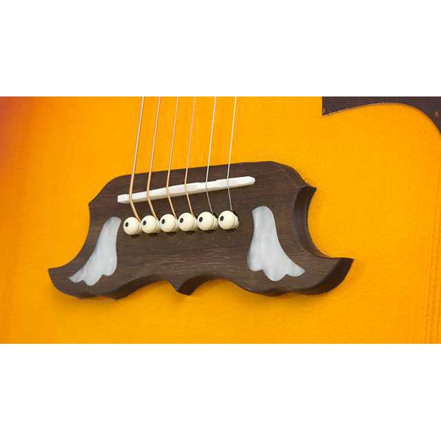 Epiphone Dove Studio - Solid Top Fishman Sonitone Elektro Akustik Gitar (Violin Burst) 3
