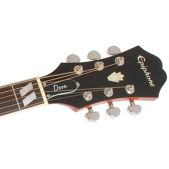 Epiphone Dove Studio - Solid Top Fishman Sonitone Elektro Akustik Gitar (Violin Burst) 5