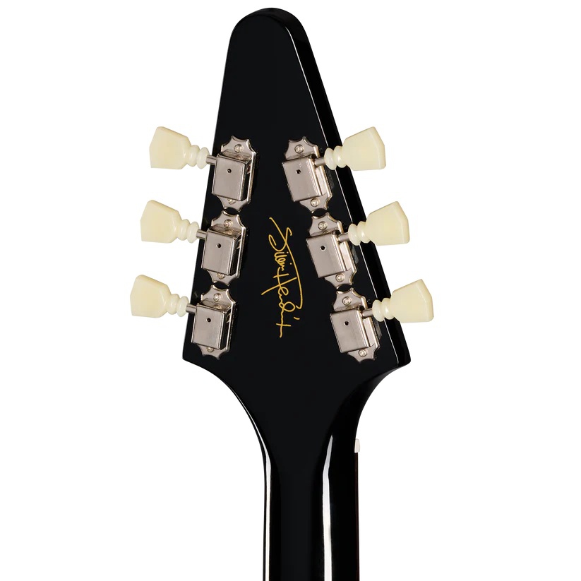 Epiphone Jimi Hendrix "Love Drops" Flying V Elektro Gitar (Ebony) 7