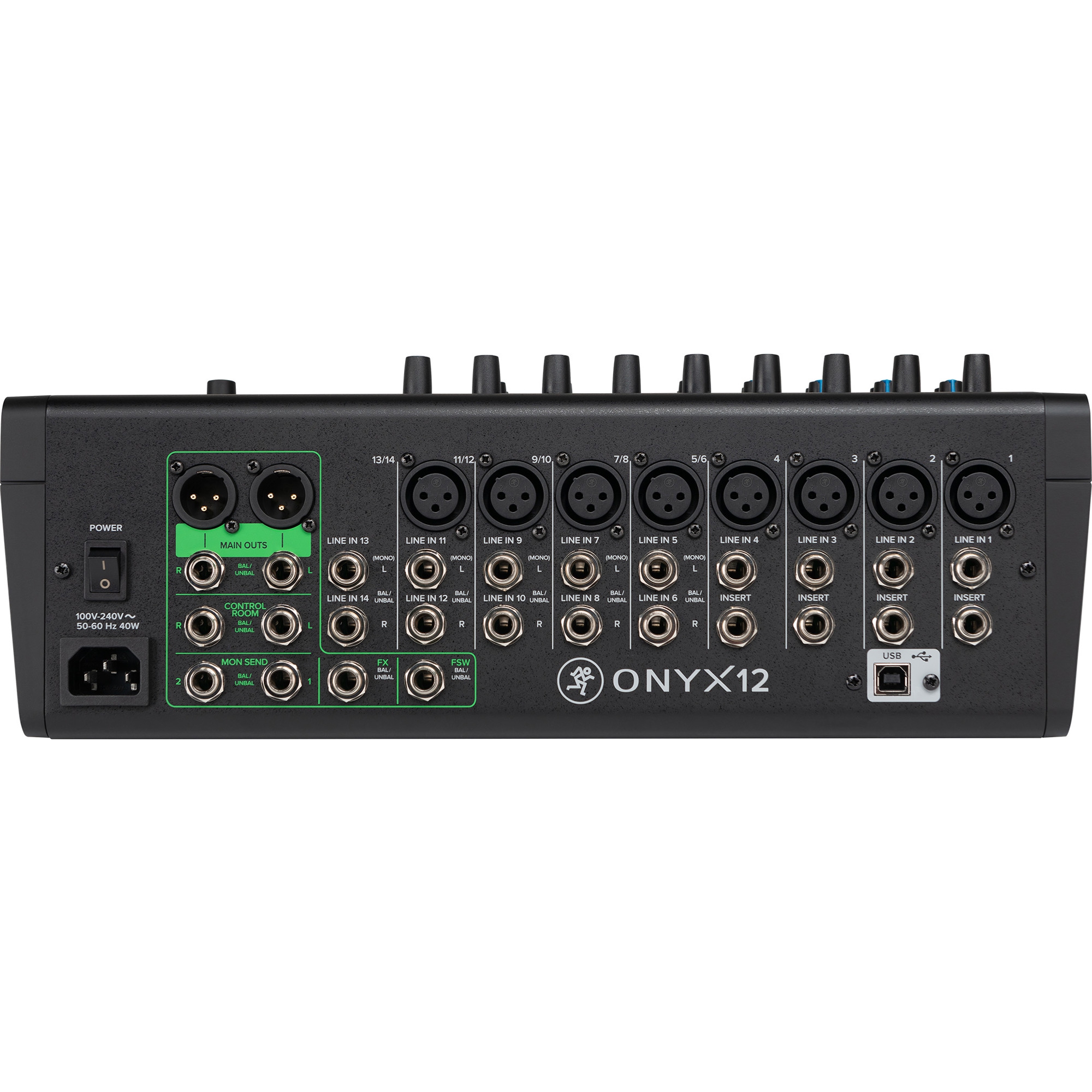 Mackie Onyx12 12-Kanal Analog Mikser (Multi-Track USB) 4