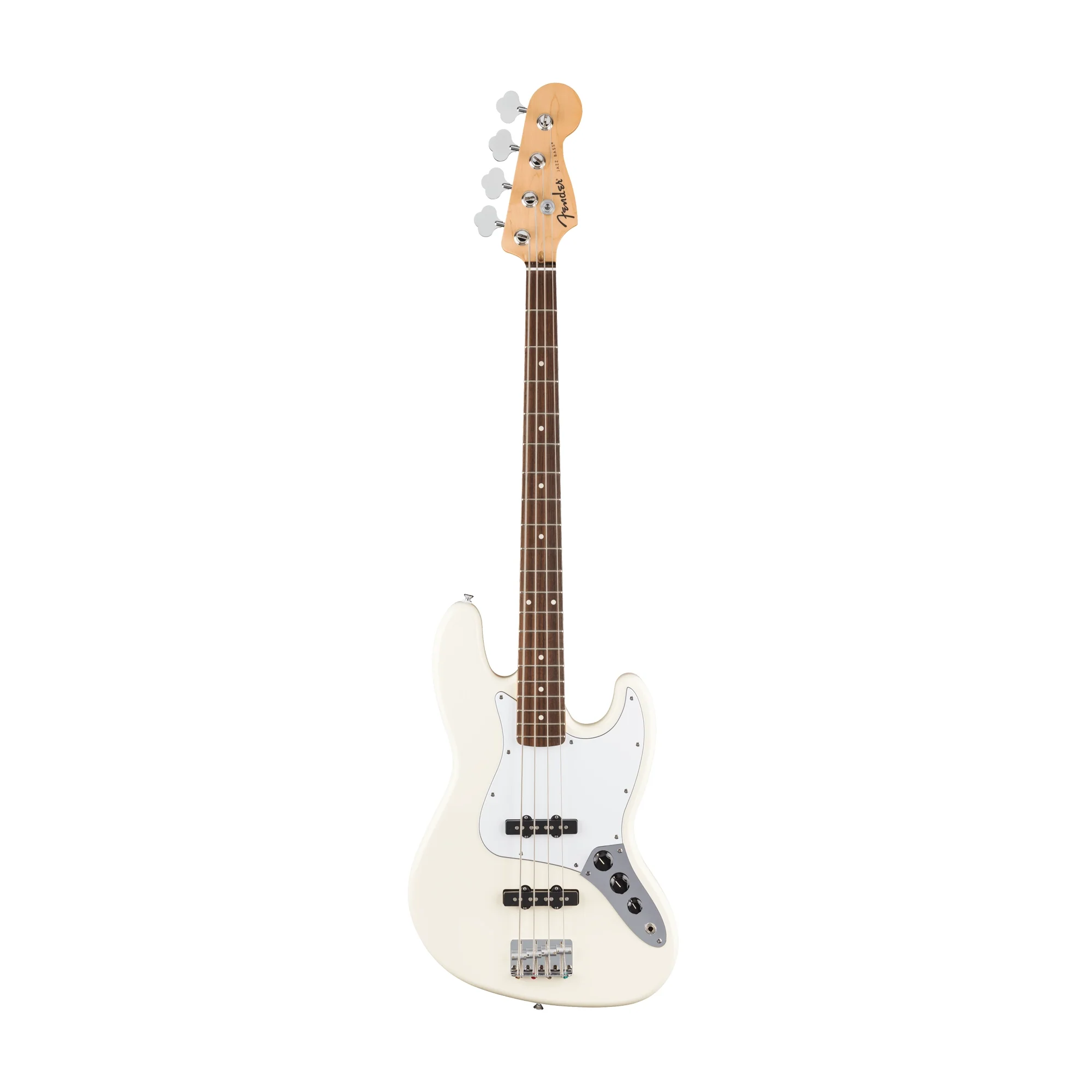 Fender Standard Jazz Bass Laurel Klavye Olympic White Bas Gitar 1