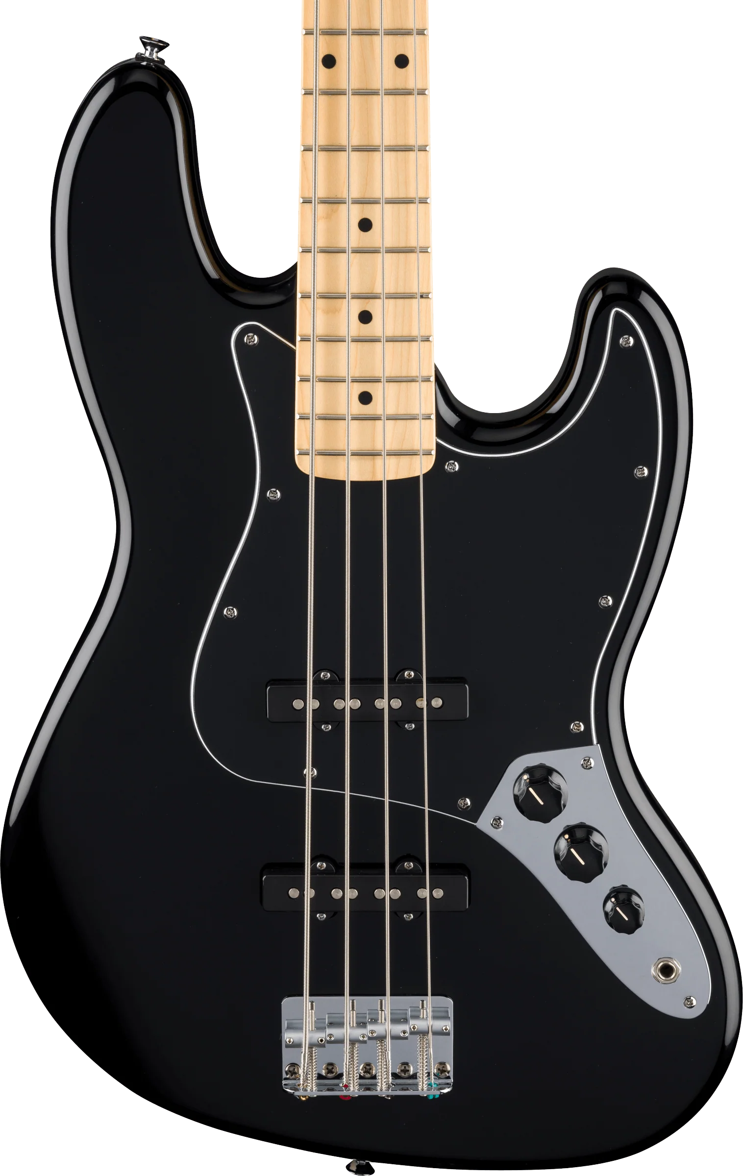 Fender Standard Jazz Bass Akçağaç Klavye Black Bas Gitar 1
