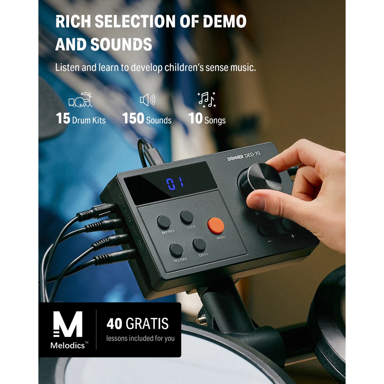 Donner DED-70 Gen2 Elektro Davul 5