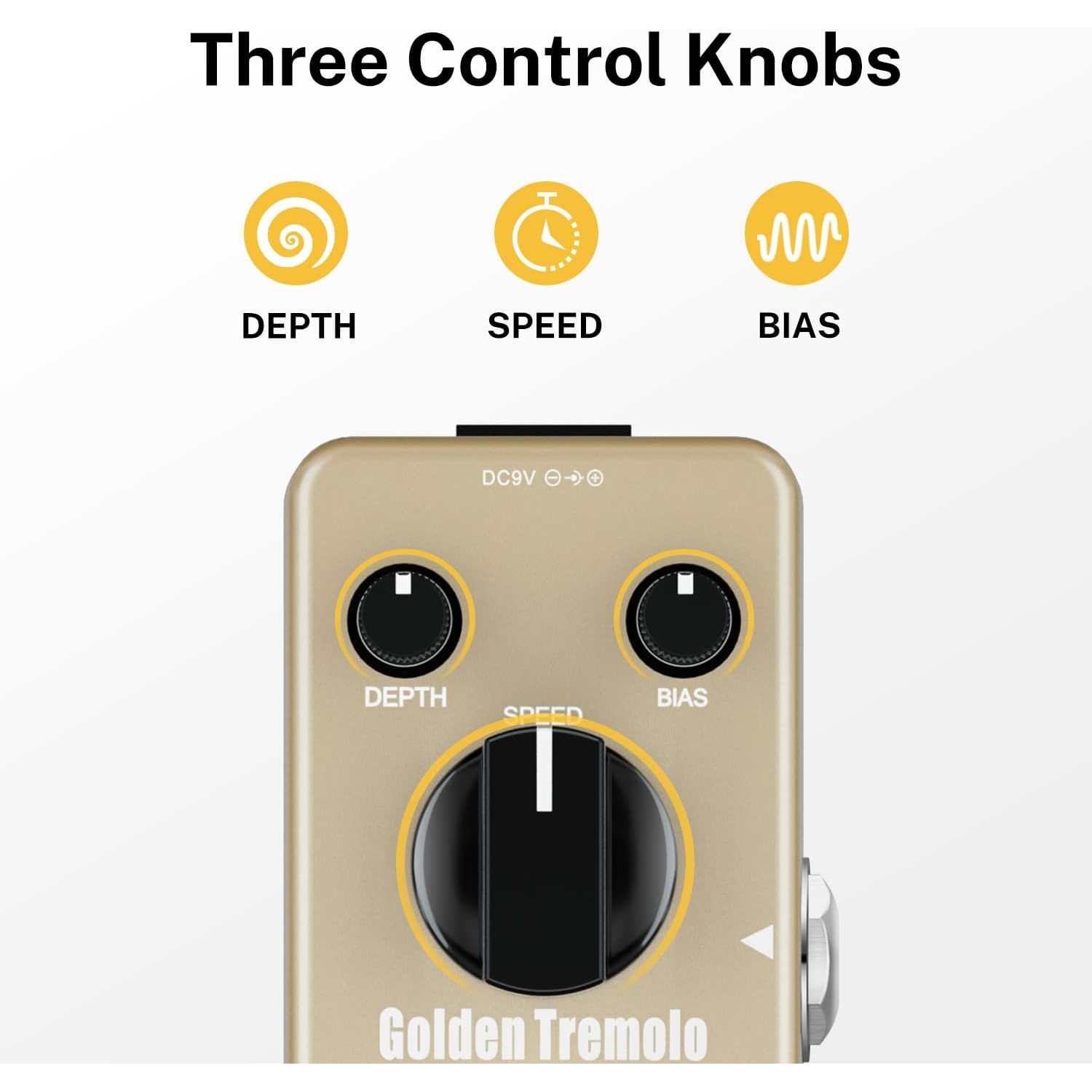 Donner Golden Tremolo Analog Efekt Pedalı 3