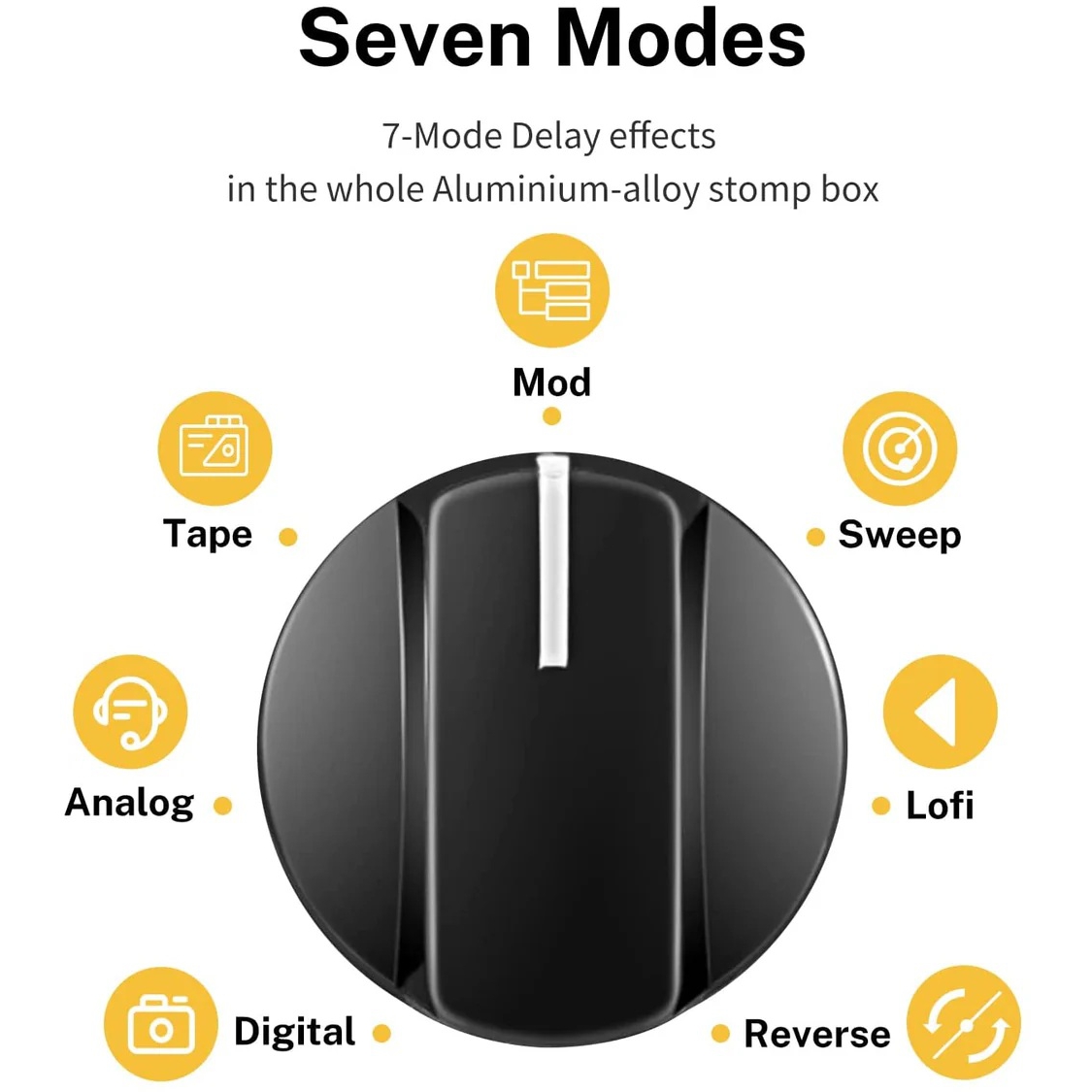 Donner Dark Mouse Distortion Pedal (Siyah) 7