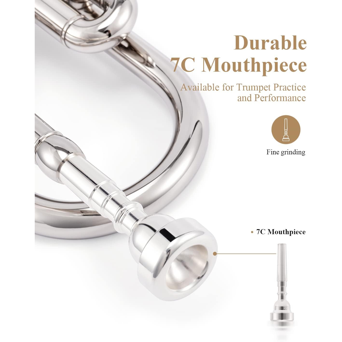 Eastar ETR-380N Standard Si Bemol Trompet (Silver) 5