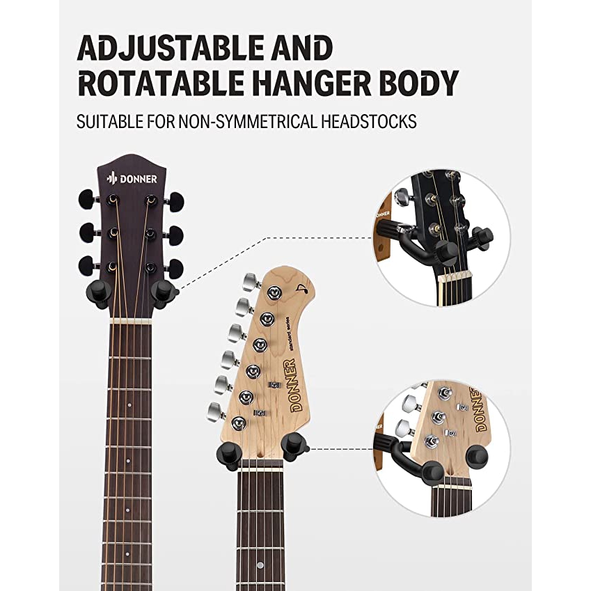 Donner EC2005 Gitar Duvar Askısı (6lı Set) 2