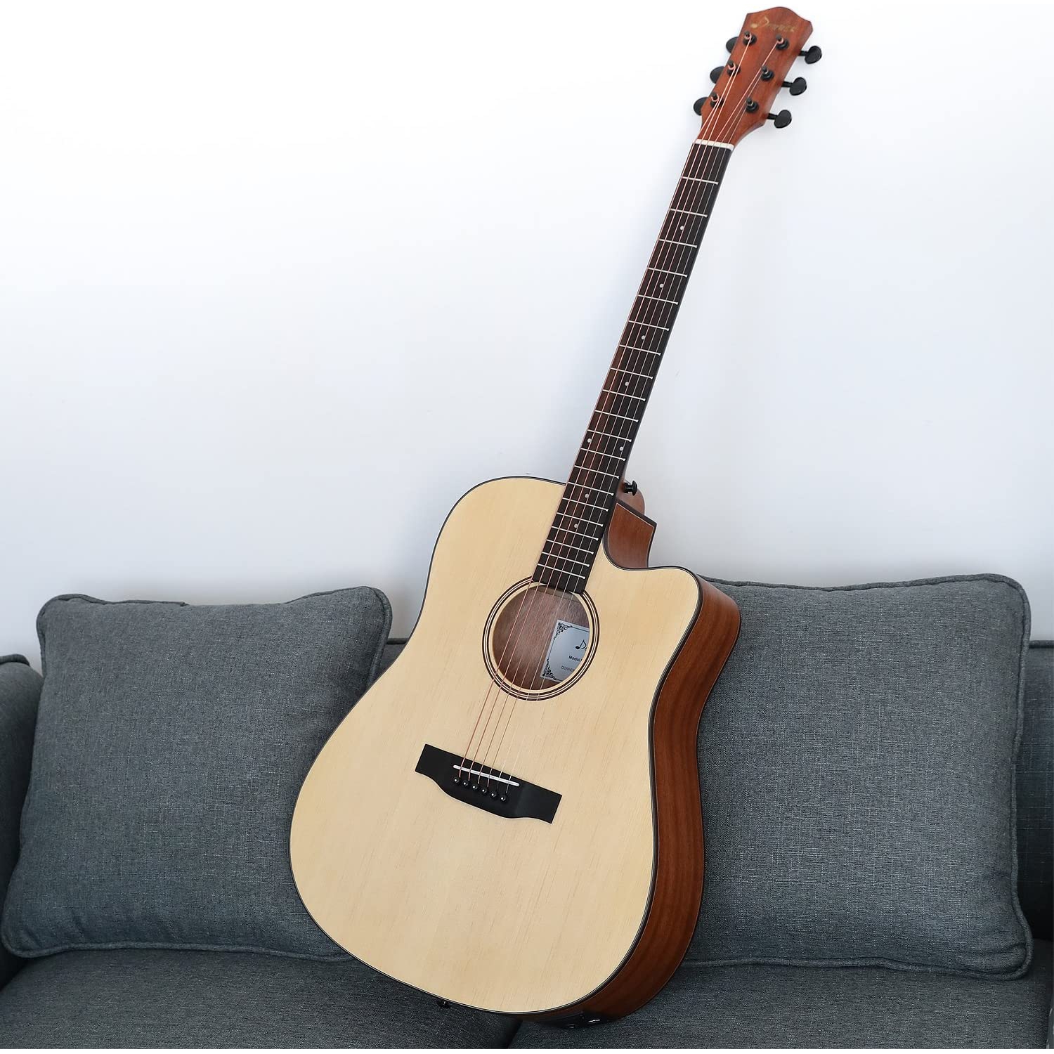 Donner DAG-1CE Elektro Akustik Gitar Paketi (Natural) 6