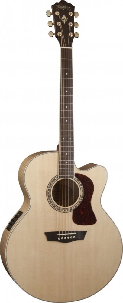 Washburn HJ40SCE Heritage 40 Seris Jumbo Kasai Elektro Akustik Gitar 1